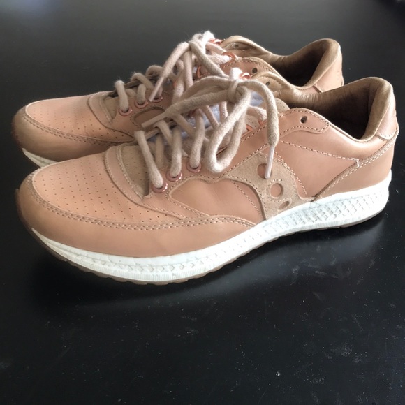 Dusty Rose Saucony leather sneakers - Picture 4 of 8